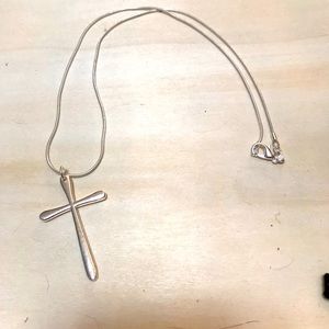 925 Silver Cross Necklace